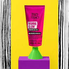 Bed Head by TIGI - Wanna Glow Hydrating Jelly Hair Oil - For Shiny Smooth Hair - 100 ml (Pack of 2)