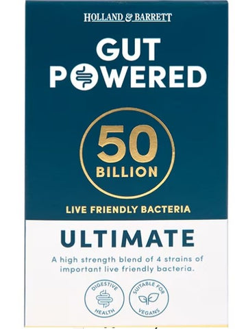 Holland & Barrett-Gut Powered Ultimate 50-Billion 30 Capsules 4.6 (136)