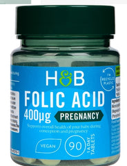 Holland & Barrett-Folic Acid 400ug 90 Tablets