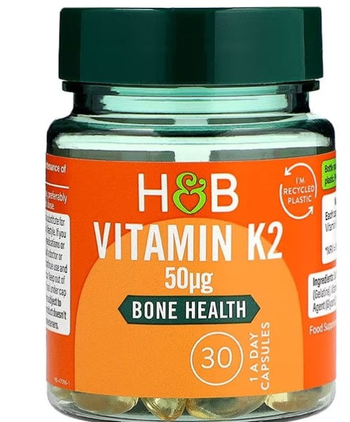 Holland & Barrett-Vitamin K2 50ug Capsules