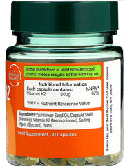 Holland & Barrett-Vitamin K2 50ug Capsules