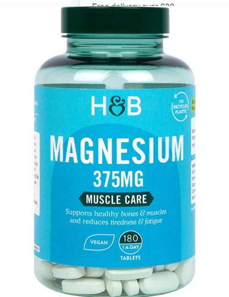 Holland & Barrett-Magnesium 375mg 180 Tablets