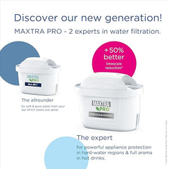 BRITA Marella Water Filter Jug Half Year Pack - Graphite (2.4L) incl. 6x MAXTRA PRO All-in-1 & MAXTRA PRO Limescale Expert Water Filter Cartridge 6 Pack