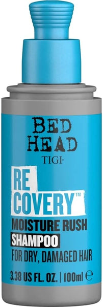 Bed Head by TIGI - Recovery Moisturising Shampoo - Ideal for Dry Damaged Hair - Hair Repair - Travel Size Shampoo - 100 ml