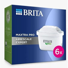 BRITA Style Water Filter Jug Blue (2.4L) Half Year Pack incl. 6x MAXTRA PRO All-in-1 cartridge & MAXTRA PRO Limescale Expert Water Filter Cartridge,Pack of 6 - Original BRITA refill