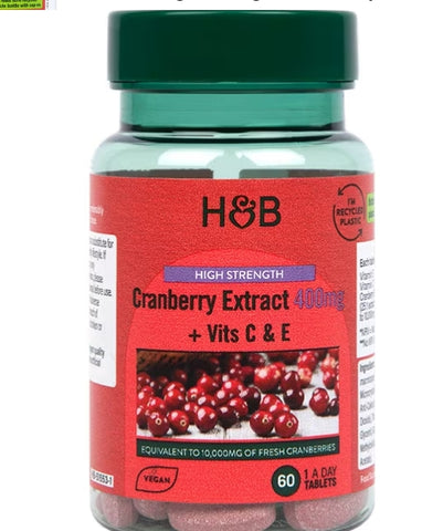 Holland & Barrett-High Strength Cranberry Extract 400mg 60 Tablets