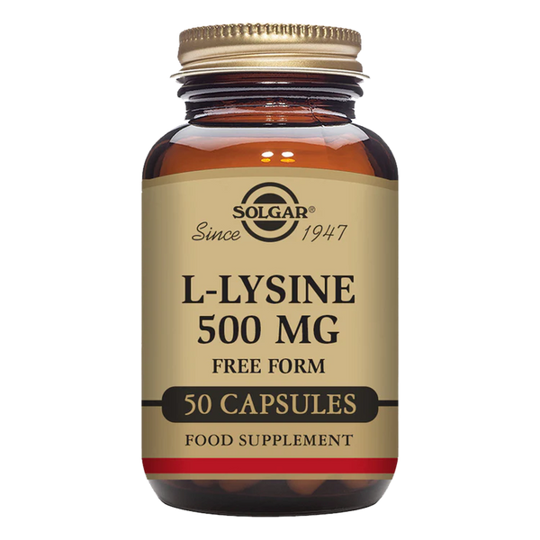 Solgar-L-Lysine 500 mg Vegetable Capsules - Pack of 50