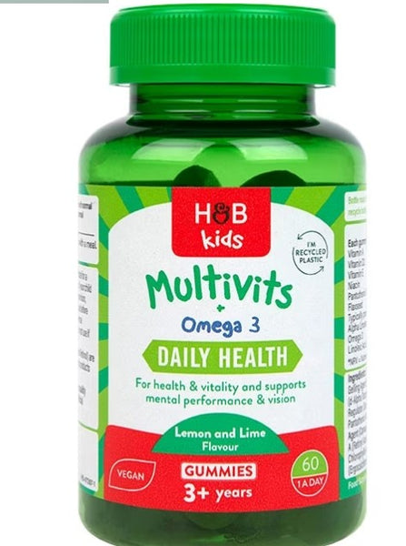 Holland & Barrett-Daily Kids Multivitamins & Omega 60 Gummies