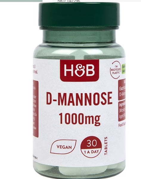 Holland & Barrett-D Mannose 1000mg 30 Tablets