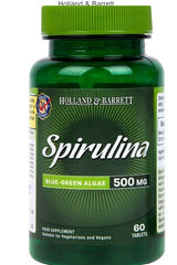 Holland & Barrett-Spirulina 60 Tablets 500mg