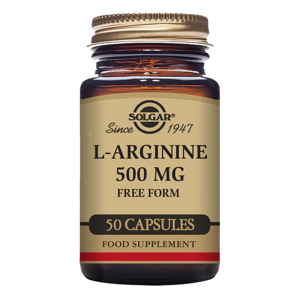 Solgar -L-Arginine 500 mg Vegetable Capsules - Pack of 50