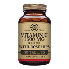 Solgar-Vitamin C 1500 mg (1.5 grams) with Rose Hips Tablets - Pack of 90