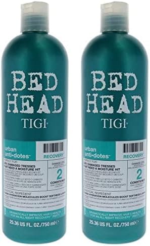 Bed Head by TIGI - Urban Antidotes Recovery Moisturising Conditioner - Ideal for Dry Damaged Hair - 750 ml (Pack of 2)