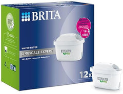 BRITA MAXTRA PRO Limescale Expert Water Filter Cartridge 12 Pack - Original BRITA Refill for Ultimate Appliance Protection, reducing impurities, Chlorine and Metals