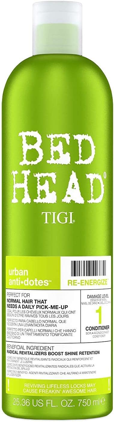 Bed Head by TIGI - Urban Antidotes Re-Energise Conditioner - Ideal for All Hair Types - 750 ml