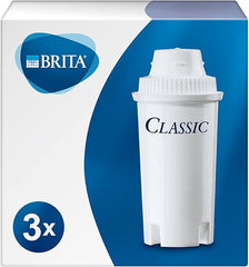 BRITA Classic replacement water filter cartridges, reduce chlorine, limescale and impurities - 3 pack