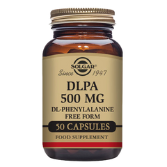 Solgar -DLPA 500 mg (DL-Phenylalanine) Vegetable Capsules - Pack of 50