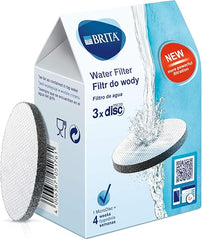 BRITA MicroDisc Replacement Filter Discs for Fill&Go and Filter Bottles, Reduce Chlorine, microparticles and Other impurities - 6 Pack