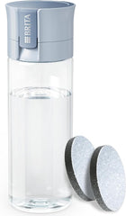 BRITA Water Filter Bottle Light Blue (600ml) - portable water filtration bottle for hydration on-the-go, filters chlorine, organic impurities, hormones & pesticides and preserves key minerals