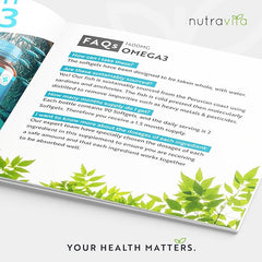 Nutravita Highest Strength Omega 3 Fish Oil 2000mg - Providing 1000mg EPA & 400mg DHA per Serving - Sustainably Sourced & Contaminant Free