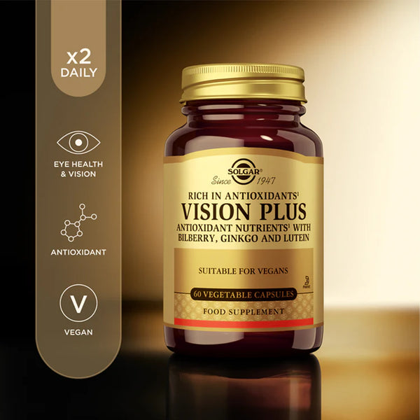Solgar-Vision Plus Vegetable Capsules - Pack of 60