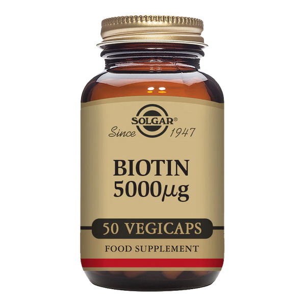 Solgar -Biotin 5000 mcg Vegetable Capsules