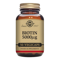 Solgar -Biotin 5000 mcg Vegetable Capsules