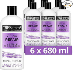 TRESemmé Biotin Repair Conditioner visibly repairs 7 types of damage in one use for dry, damaged hair 6x 680 ml