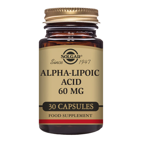 Solgar-Alpha-Lipoic Acid 60 mg Vegetable Capsules - Pack of 30