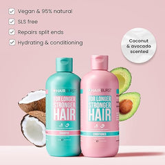 HAIR BURST-Hair Growth Shampoo & Conditioner Set For Women - Best Vegan Shampoo for Anti Hair Loss & Thinning Hair - Healthy Hair Growth Boost - Grow Gorgeous Longer Hair - Hair Thickening Products by Hairburst