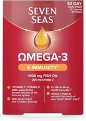 Seven Seas Omega-3 Fish Oil & Immunity, with Vitamin C, Vitamin D