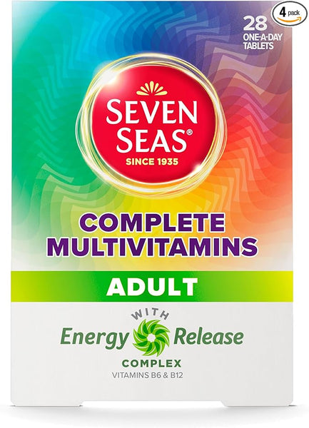 Seven Seas Complete Multivitamins Adult With Vitamin C, Vitamin D, Zinc + Energy Release Complex, 28 Tablets, 4-Week Supply