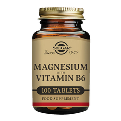 Solgar-Magnesium with Vitamin B6 Tablets - Pack of 100