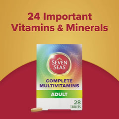 Seven Seas Complete Multivitamins Adult With Vitamin C, Vitamin D, Zinc + Energy Release Complex, 28 Tablets, 4-Week Supply