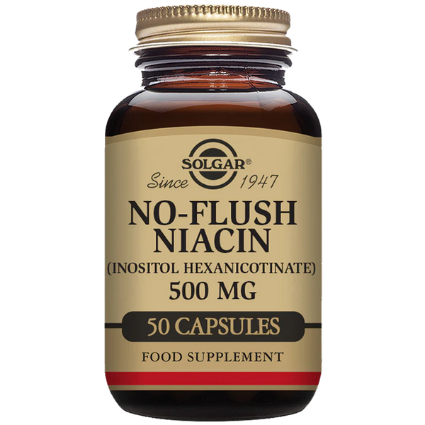 Solgar-No Flush Niacin 500 mg Vegetable Capsules - Pack of 50