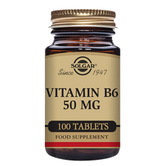 Solgar-Vitamin B6 50 mg Tablets - Pack of 100