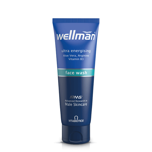 Vitabiotics Wellman Face Wash, 125ml