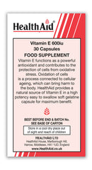 Vitamin E 600iu Capsules