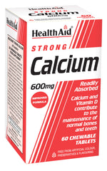 HealthAid Calcium 600mg – Chewable Tablets