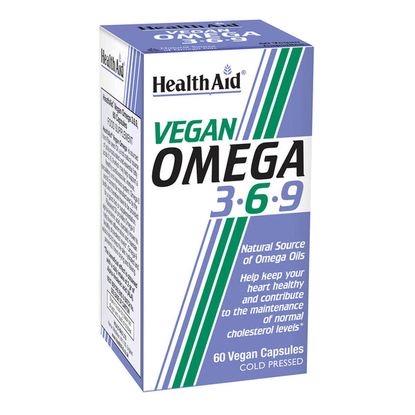HealthAid Vegan Omega 3 - 6 - 9 Capsules