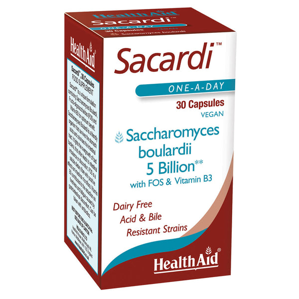 Sacardi  (Saccharomyces boulardii) Vegicaps